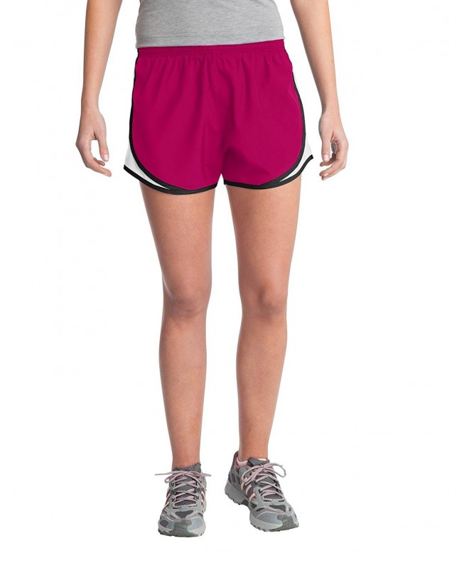 Sport Tek Womens Cadence Short Raspberry