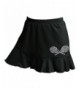 Rhinestone Flounce Tennis Skort Small