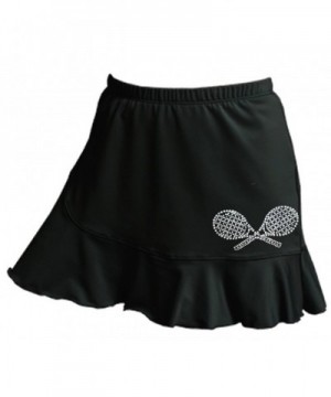 Rhinestone Flounce Tennis Skort Small