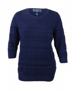 Karen Scott Textured Pullover Sweater