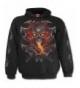 Spiral Mens Dragon Hoody Black