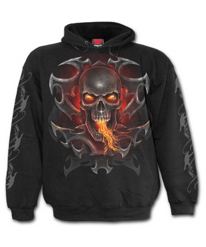 Spiral Mens Dragon Hoody Black