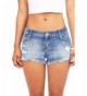 Wax Womens Juniors Shorts Frayed