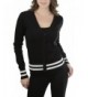 ToBeInStyle Womens Two Line V Neck Cardigan