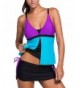 Womens Fashion Tankini Swimsuit SNS333 Purple Large