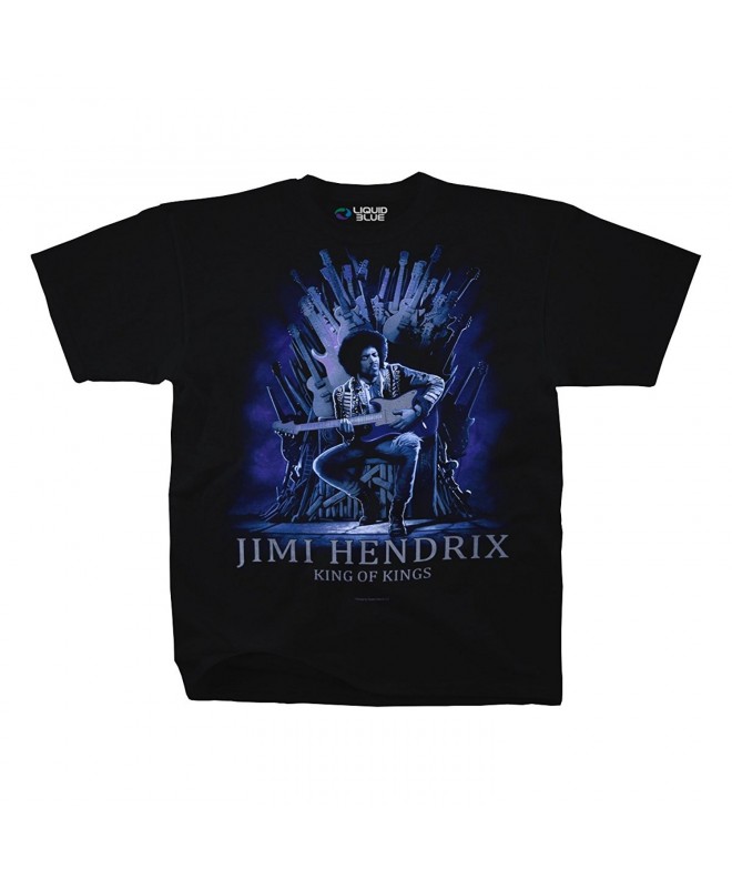 Jimi Hendrix Guitar Adult T Shirt