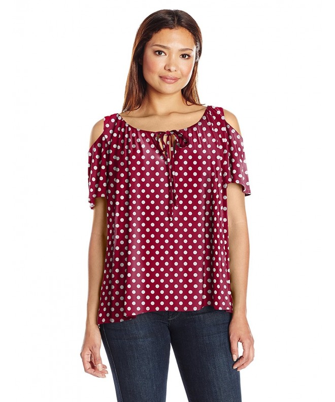 Star Vixen Womens Cold Shoulder Peasant