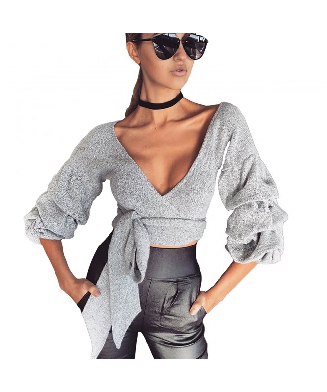 Weigou Bandage Cardigan T Shirt Surplice