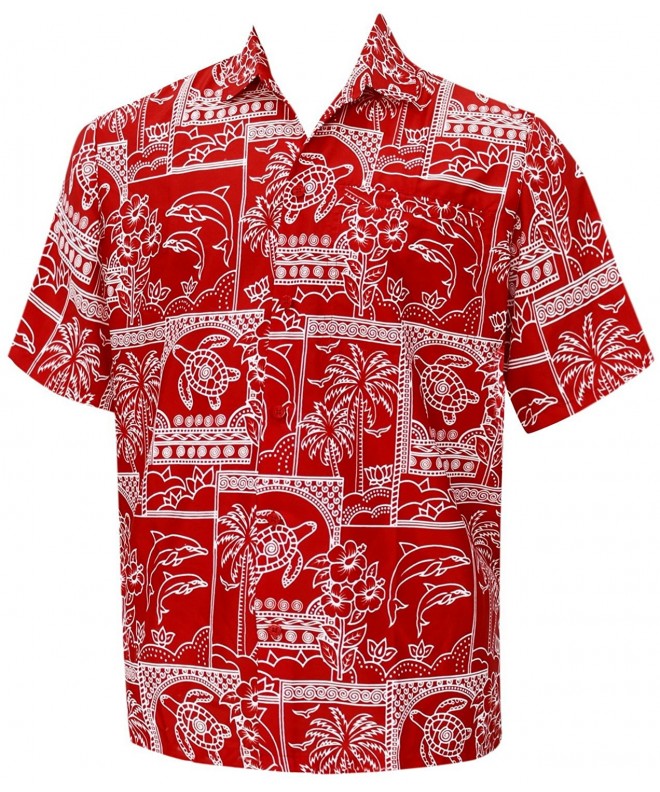 Men's Aloha Hawaiian Shirt Short Sleeve Button Down Casual Beach Party ...