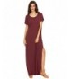 Milumia Womens Round Split Burgundy