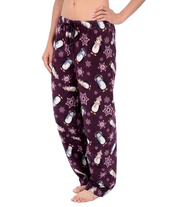 Cozy Loungewear Womens Fleece Purple