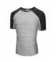 Derminpro Mens Casual T Shirt Black Gray