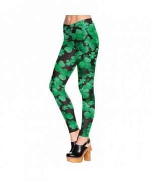 Leggings Shamrocks Printed Graphic Fitness