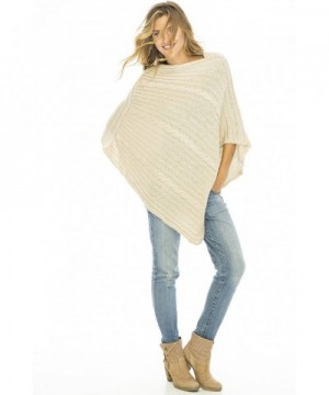 Back Bali Poncho Natural Sweater