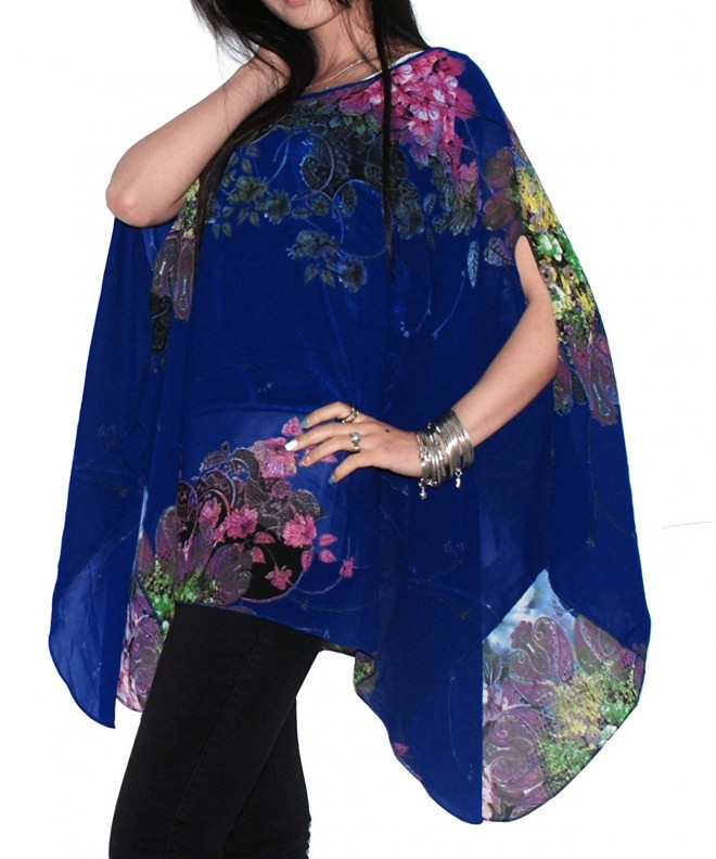 FeelMeStyle Floral Oversized Dolman Chiffon