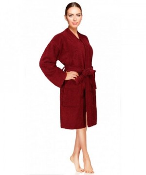 Soft Touch Linen Bathrobe Burgundy