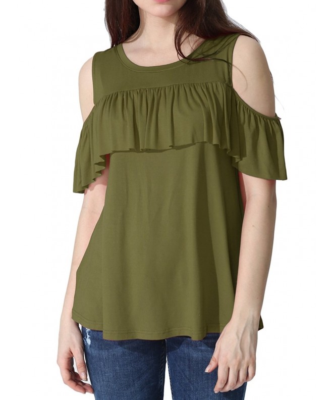 JayJay U Neck Shoulder Ruffle Design