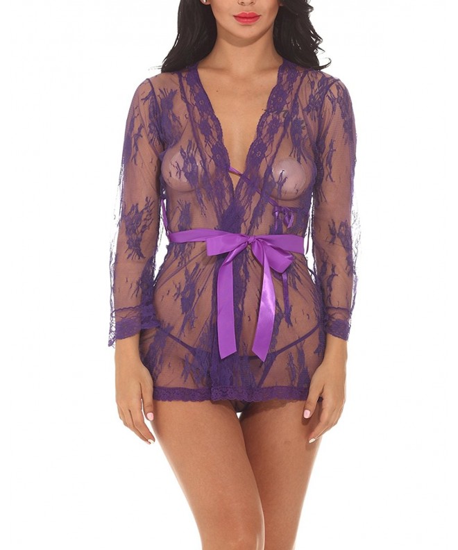 Womens Babydoll Lingerie Chemise Pajamas