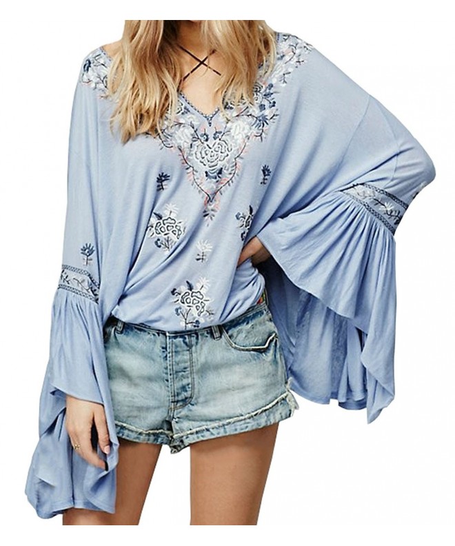 R Vivimos Floral Embroidered Sleeve Casual