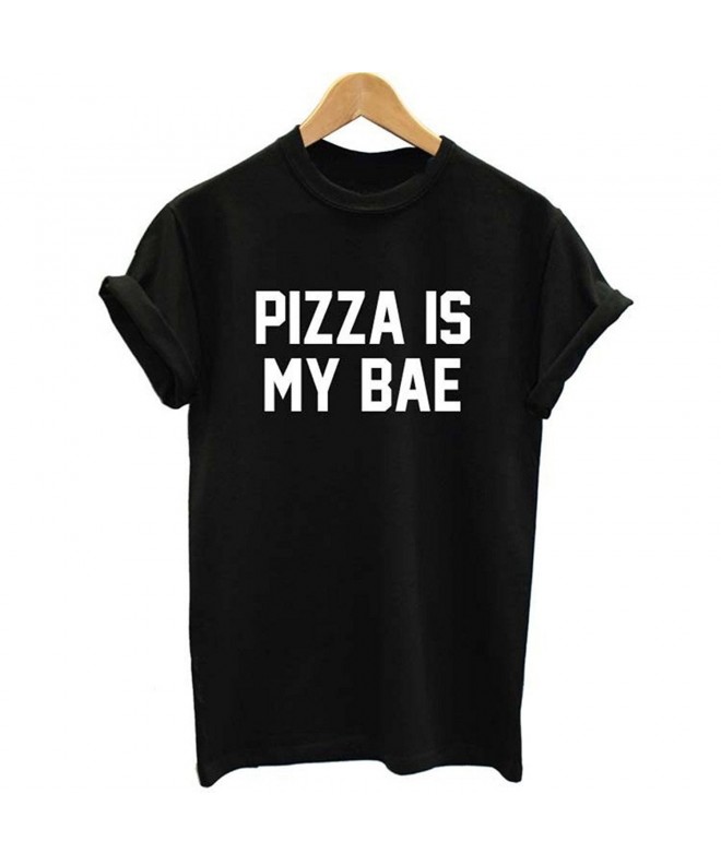 PIZZA Letter Women Casual T shirt