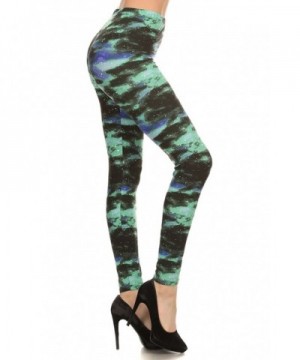 Print Leggings Green Galaxy R554 PLUS