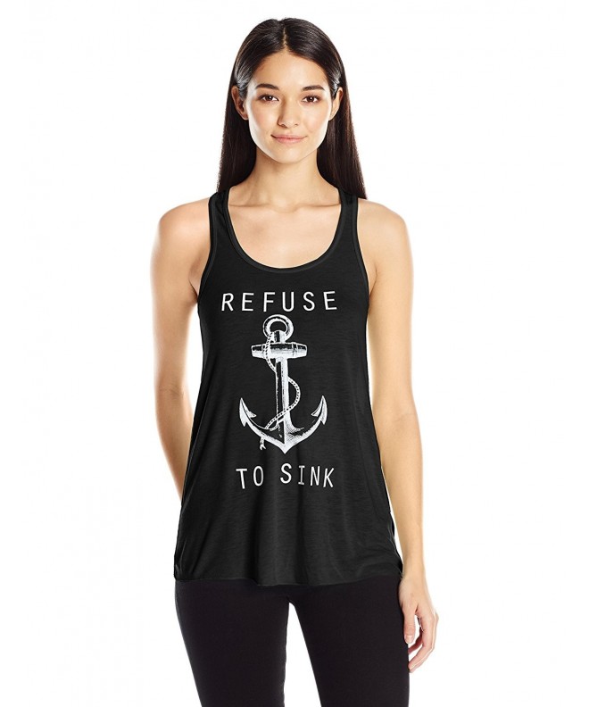 Clementine Womens Refuse Printed Racerback