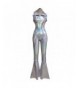 Iridescent Holographic Sleeveless Jumpsuit 8083Silver