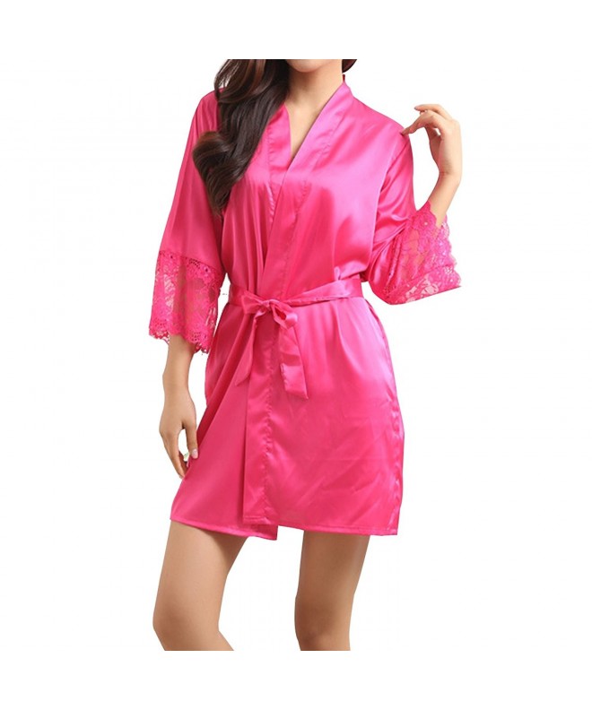 LAPAYA Womens Bathrobes Bridesmaids Sleepwear