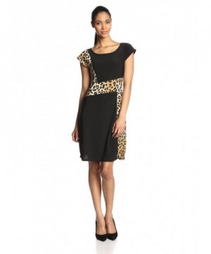 Star Vixen Womens Leopard Colorblock