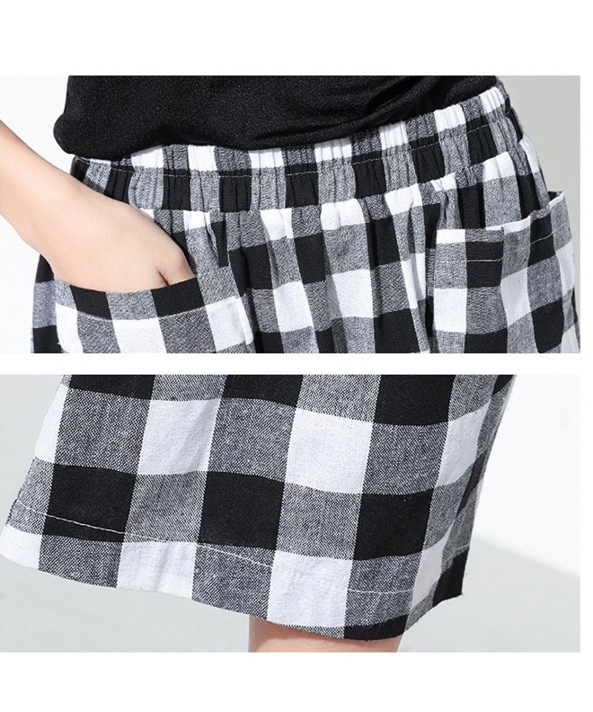 SUGIRLS Women's Plaid Drop Crotch Harem Pants With Pockets - CN182W9LX40