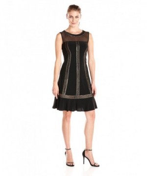 S L Fashions Womens Trimmed Dress