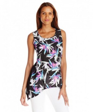 Chaus Sleeveless Paradise Flowers Sharkbite