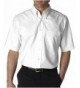 UltraClub Classic Wrinkle Free Short Sleeve Oxford WHITE 2XL