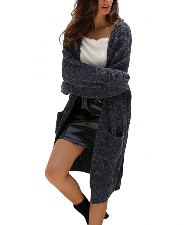 Simplee Womens Cardigan Sweater Pockets