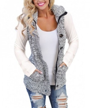 Ebbizt Womens Knitted Cardigan Sweater