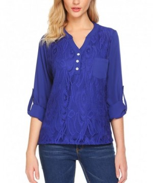 Gumod Womens Button Chiffon Blouses