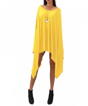 VIVICASTLE Womens Dolman Poncho Yellow