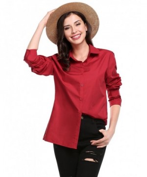Zeagoo Womens Knotted Sleeve Blouse