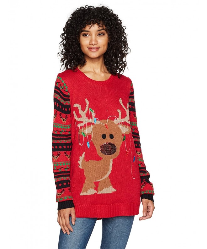 Derek Heart Womens Christmas Reindeer