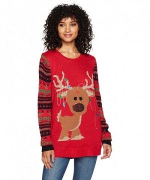 Derek Heart Womens Christmas Reindeer