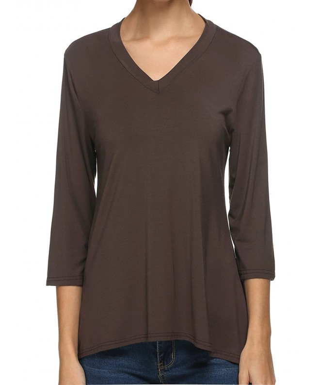 ANGVNS Womens Oversize Sleeves Shirts