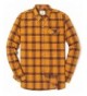 Sleeve Flannel Checkered Button Yellow1