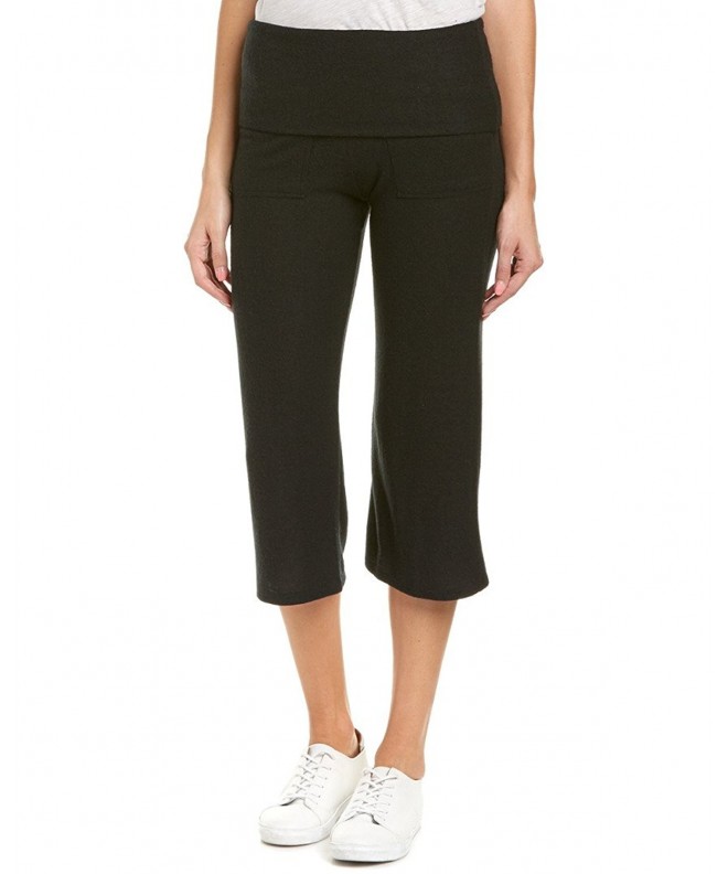 Women's Activewear Yoga Warm up Crop Pant - Black - CU185RSG3QC