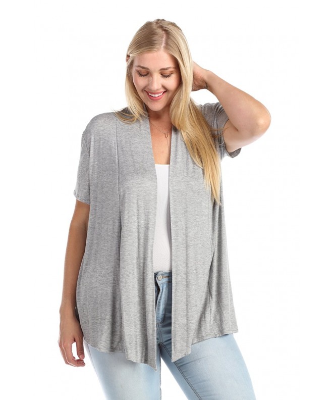 Zenana Womens Short Sleeve Cardigan