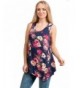 Fashionomics Womens Casual Sleeveless NavyFloral