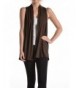 Ever77 Super Comfortable Sleeveless Cardigan TC1005AZ Brown