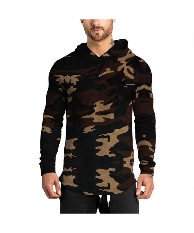 Hipster Curved Camouflage Hoodies Sweater