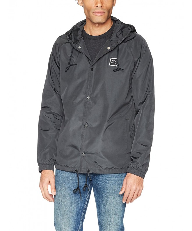 RVCA Hooded Coach Jacket Black