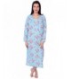 Womens fleece Floral Sleeve Nightgown