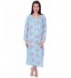 Womens fleece Floral Sleeve Nightgown